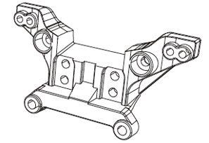 Vordere Stoßdämpferbrücke