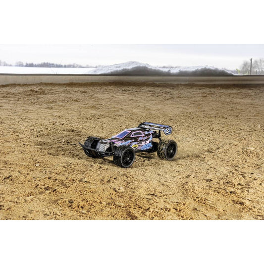Carson Modellsport Glow Rider Blau 1:12 RC Modellauto Elektro Buggy
