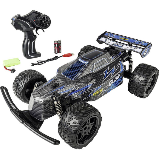 Carson Modellsport Glow Rider Blau 1:12 RC Modellauto Elektro Buggy