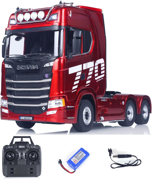 1501 rot Scania 770S 1/18 RC Truck Huina – RTR LKW mit Licht- & Soundeffekten 19CH-